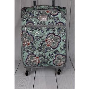 NWT Vera Bradley 22" Spinner Bag in Fan Flowers